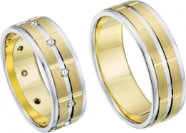 Bicolor Trouwringen Bicolor Trouwringen