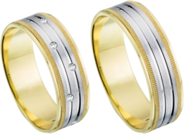 Bicolor Trouwringen Bicolor Trouwringen