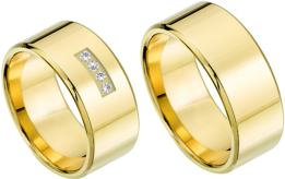 Geelgouden trouwringen