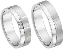 Witgouden trouwringen