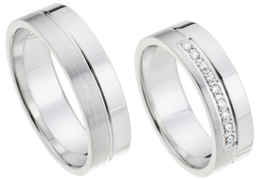 Ring witgoud diamant