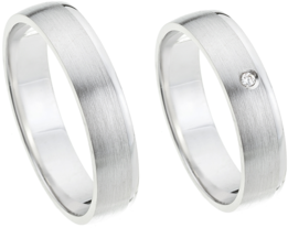 Elegante trouwringen witgoud