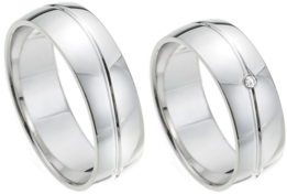 Trouwringen stijlvol witgoud