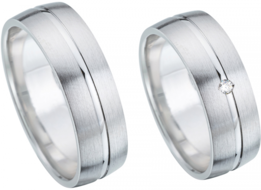 Witgouden trouwringen