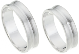 Witgouden trouwringen