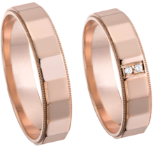 Rose Gouden Trouwringen Rose Gouden Trouwringen