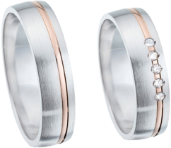 Rose Gouden Trouwringen