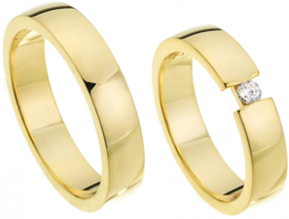 Geelgouden trouwringen