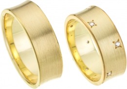 Geelgouden trouwringen