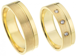 Geelgouden trouwringen