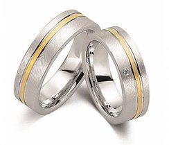 Trouwringen  goud en zilver
