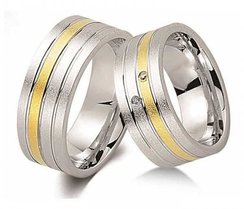 Trouwringen goud en zilver Trouwringen goud en zilver