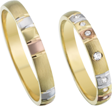 Tricolor Trouwringen Tricolor Trouwringen