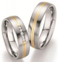 Trouwringen Edelstaal Goud