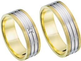 Bicolor Trouwringen