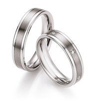 Trouwringen Staal/Titanium