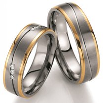 Titanium Gouden Trouwringen