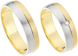Geelgoud en Witgouden Trouwringen