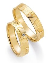 Speciale trouwringen geelgoud