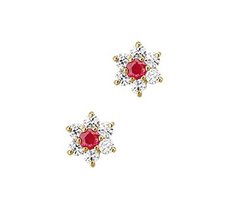 oorknoppen robijn en zirkonia oorknoppen robijn en zirkonia