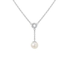 Collier parel en zirkonia