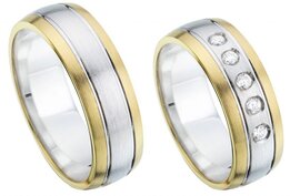 Bicolor Trouwringen
