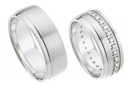 Witgouden Trouwringen Mat