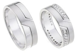 Glimmende ringen witgoud