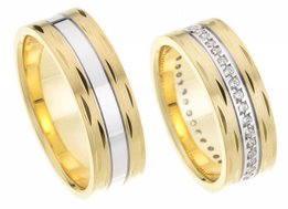 Bicolor Trouwringen