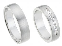 Witgouden trouwringen