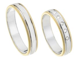 Goud  en zilveren ringen