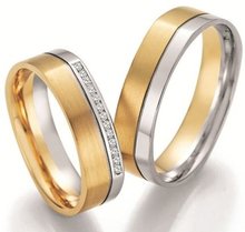 Bicolor Trouwring Modern