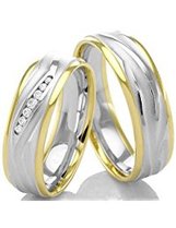 Speciale Trouwringen Bicolor