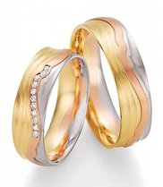 Tricolor Trouwringen Tricolor Trouwringen