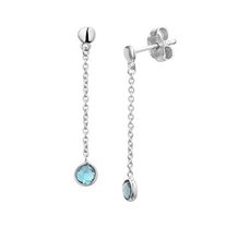 Oorhangers blauw topaas Oorhangers blauw topaas