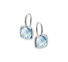 Oorhangers blauw topaas Oorhangers blauw topaas