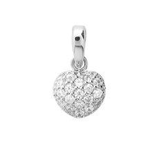 Hanger hart met zirkonia Hanger hart met zirkonia