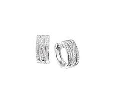 klapcreolen zilver zirkonia klapcreolen zilver zirkonia