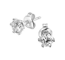Oorknoppen zilver zirkonia