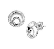 Oorknoppen zilver zirkonia