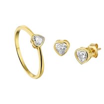 bruidsset geelgoud zirkonia