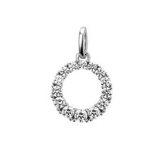 Hanger witgoud zirkonia Hanger witgoud zirkonia