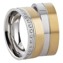 Stalen Ringen Bicolor