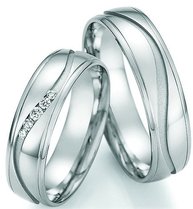 Witgouden trouwringen