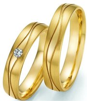 Geelgouden trouwringen Geelgouden trouwringen
