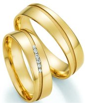 Geelgouden trouwringen Geelgouden trouwringen