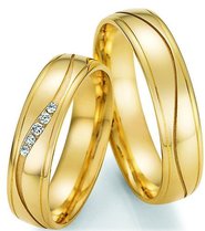 Geelgouden trouwringen Geelgouden trouwringen
