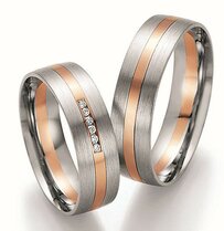 Gouden trouwringen bicolor