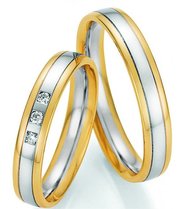 Gouden trouwringen bicolor