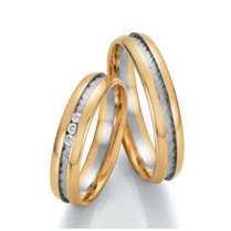 Gouden trouwringen bicolor